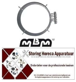 133418142 - Verwarmingselement 21600 Watt - 230 Volt voor oven MBM