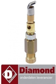 289RTCU700372 - Waakvlambrander 1-vlammig met sproeier voor gasfornuis DIAMOND G99