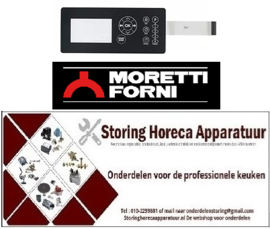 PRINTPLAAT MORRETI PIZZA OVEN HORECA EN GROOTKEUKEN APPARATUUR REPARATIE ONDERDELEN