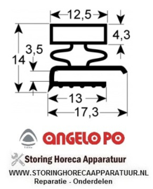 079900717 - Koeldeurrubber B 575mm - L 610mm buitenmaat Angelo-po