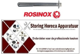 780415022 -Verwarmingselement 9000W 230/400V inbouw ø 57,5mm VC 3 L 475mm B 36mm H 43mm ROSINOX