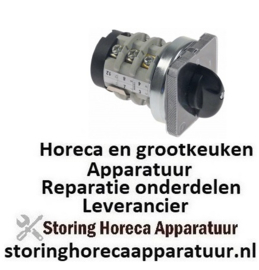 350347648 -Draaischakelaar 3 0-1-2 contactset 6 690V 20A as ø 8x7mm as L 15mm as stervormig