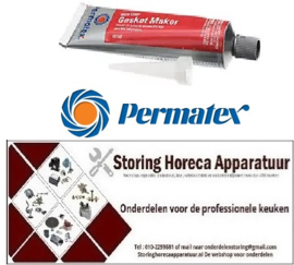387PT00007388 - Hoge temperaturen silicone t.max. 343°C PERMATEX HIGH-TEMP RED RTV SILICONE 85g tube