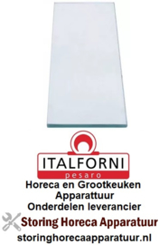 117700335 - Glasplaat L 330mm B 120mm materiaaldikte 8mm voor pizza oven ITALFORNI
