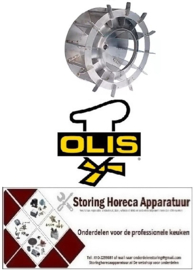 895601214 -Ventilatorblad D1 ø 335mm H1 135mm messen 12 D2 ø 19,5mm D3 ø 23,5mm H2 51mm OLIS
