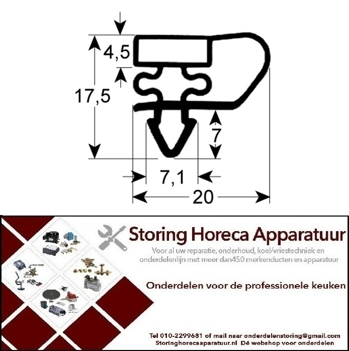 DEURRUBBERS HORECA EN GROOTKEUKEN KOEL EN VRIESKASTEN OP MAAT GEMAAKT