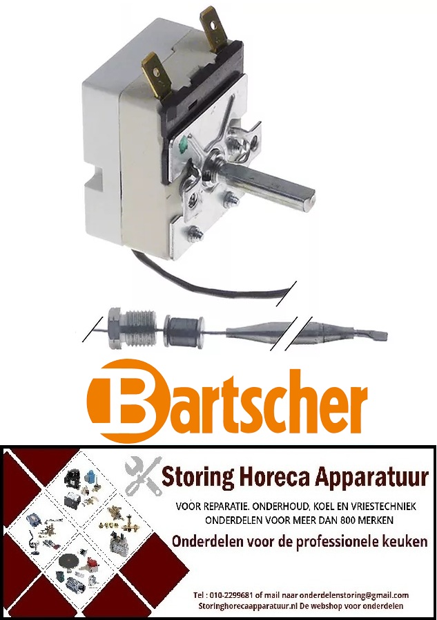VE393375492 - Thermostaat 94°-190°C 1-polig Voeler 94/Ø6mm Capillair 1090/960mm +dw BARTSCHER