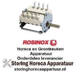 395300184 -Nokkenschakelaar 4 schakelstanden schakelvolgorde 0-3-2-1 as ø 6x4,6mm ROSINOX