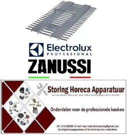 196211006 - lavasteengrillrooster L 440mm B 290mm Electrolux, Zanussi