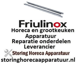 906692090 - Geleiderail per paar U-vorm L 633mm B 13mm binnenhoogte 20mm Friulinox