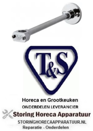 485594181 - Wandhouder voor voorspoeldouche koper L 305mm T&S voorspoeldouche