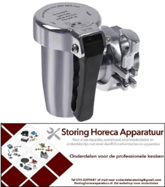 447542188  - Aftapkraan 1 1/4" ID conisch afdichtend A 85mm B 50mm messing verchroomd