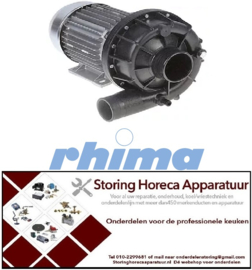 235500440 - Waspomp ingang ø 62mm uitgang ø 50mm type C12950 230/400V 50Hz fasen 3 0,89kW 1,2PS L 315mm RIMA