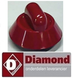 1333415 - Rode knop voor kippen grill DIAMOND RVG/2-SM