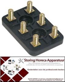 899550413 - Aansluitblok 3-polig draad M5 L 55mm B 36mm