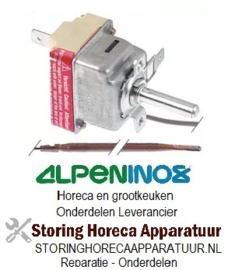 661056701 - Thermostaat t.max. 500°C instelbereik 75-500°C 1-polig 1NO 16A voeler ø 3,9mm voeler L 228mm ALPENINOX