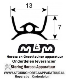 MBM DEURRUBBER HETELUCHT OVEN / STEAMER HORECA EN GROOTKEUKEN APPARATUUR, REPARATIE, ONDERDELEN