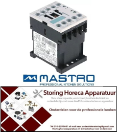 483380389 - Relais AC1 22A 230VAC (AC3/400V) 9A/4kW hoofdcontact 3NO hulpcontact 1NO - MASTRO