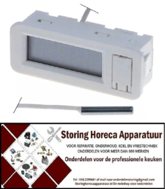 113379259 - Thermometer type TPM-30 inbouwmaat 58 x 25mm voorkant maat 62 x 29mm