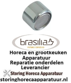 175529608 -Straalregelaar D1 ø 23mm H 15mm draad M22x1 Brasilia