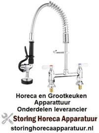 DL832 - Vogue mini voorspoeldouche 2 gats aansluiting