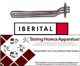 596417260 - Verwarmingselement 2600W 230V VC 2 inbouw ø 38,5mm LA 58mm L 385mm B 40mm H 46mm L1 25mm L2 45mm IBERITAL