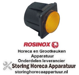920359798 -Signaallampfitting inbouwmaat 28,5x28,5mm geel ROSINOX