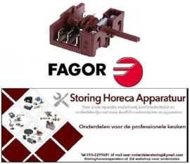 181345492 -Nokkenschakelaar 3 schakelstanden 3NO schakelvolgorde 1-0-2 16A as ø 6x4,6mm as L 23mm FAGOR