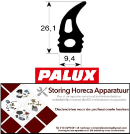 206900050 - Deurrubber prijs per meter voor Steamer PALUX