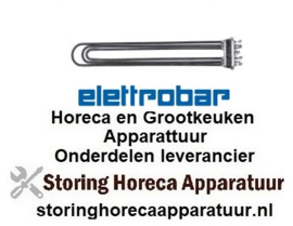 444416243 -Verwarmingselement 7600W 230V VC 3 flens 70x18mm L 390mm B 60mm H 13mm aansluiting vlaksteker 6,3mm ELLETROBAR