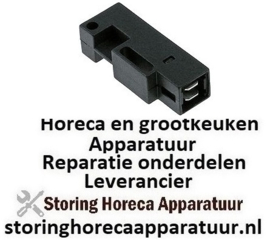 160345821 - Magneetschakelaar L 50mm B 19mm 1NO 250V 1A P max. 50W aansluiting vlaksteker 6,3mm