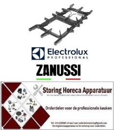 497210130 - Gasfornuis brander rooster B 345mm L 810mm Electrolux, Zanussi