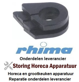 40051210040 - Lager voor deur  rubber inbouwpositie links RHIMA DR51
