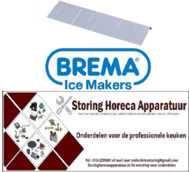 189695116 - Gordijn voor ijsblokjesmaker B 320mm H 80mm schachtlengte 325mm  BREMA