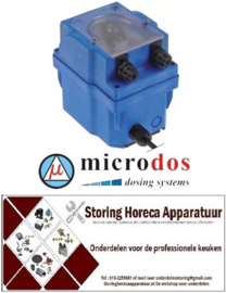 607361614 - Doseerapparaat MICRODOS tijdsturing 1l/h 230 VAC naglansspoelmiddel slang ø 4x6mm slang silicone