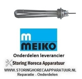 129415506 -Verwarmingselement 3000W 230V VC 3 draad 1½" L 230mm B 29mm H 25mm pijp ø 6,3mm Meiko