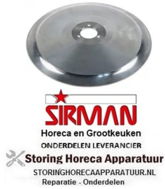 636698214 - Rondmes AD ø 300mm afname ø 40mm 3 gaten ID ø 254mm H 22,5mm C45 standaard voor snijmachine Cookmax, Sirman
