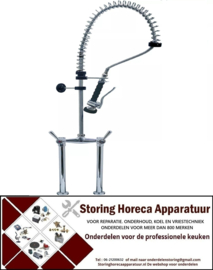 448548916 - Voorspoeldouche met tweegatsmengkraan keramisch bovendeel 1/2" 180° zonder zwenkventiel