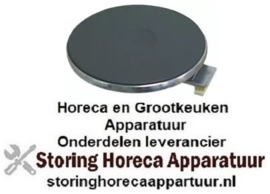 V343490021 - Kookplaat ø 220mm 2600W 400V aansluiting 4 schroefklemmen met 8 mm oversteekrand