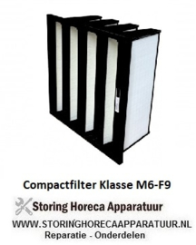 23629 - Cassettefilter type Inter-V 85%, filterklasse F-7(EU-7) B592 x H592 x D292
