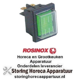 423345985  -Signaallamp inbouwmaat 30x22mm 230V groen ROSINOX