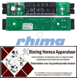 404DW50618-  Displayprintplaat jaartal 2017 voor vaatwasser  RHIMA DR50I