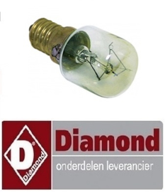 54591310191 - Gloeilamp t.max. 300°C - 25W - 240V voor pizzaoven ( OUD MODEL ) DIAMOND