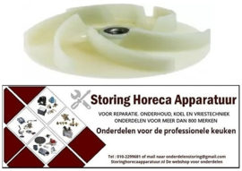 094510602 - Pompschoep ø 110mm H 34mm rotatierichting rechts draad M8L schacht ø 28mm afname ø 12,2mm messen 6