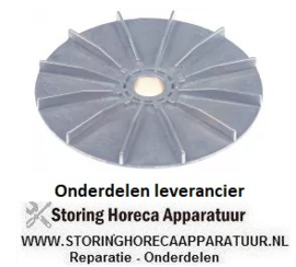 640601669 - Ventilatorblad voor motorkoeling AD ø 128mm H 20mm asafname ø 17mm