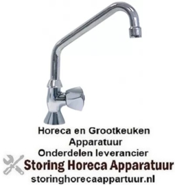 255548097 - Standkraan bovendeel 1/2" uitlooplengte 300mm uitloophoogte 265mm aansluiting 1/2" HU-uitloop