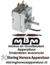 773390008 - Thermostaat t.max. 210°C instelbereik 64-210°C 1-polig 1CO 16A voeler ø 5mm voeler L 100mm MBM