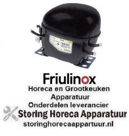 178995743 -Compressor koelmiddel R134a type NL10MF 220-240V 50/60Hz MBP volledig hermetisch 10,5kg 1/3HP FRIULINOX