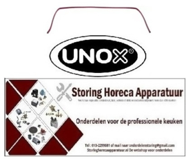 698901846 - Deurrubber L 420mm B 790mm 3-zijdig met bevestigingshaken voor oven UNOX