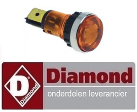 3106.63.044.00 - Signaallamp oranje pastakoker DIAMOND E60/CP6T - 230/3